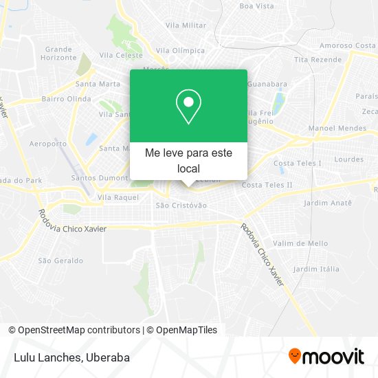 Lulu Lanches mapa