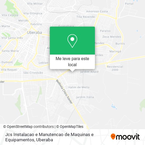 Jcs Instalacao e Manutencao de Maquinas e Equipamentos mapa