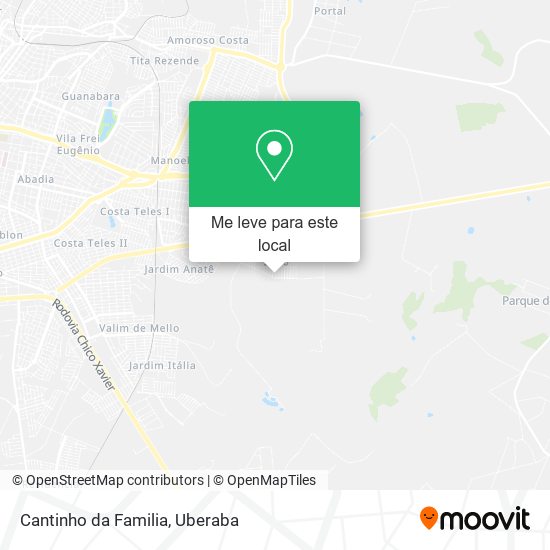 Cantinho da Familia mapa