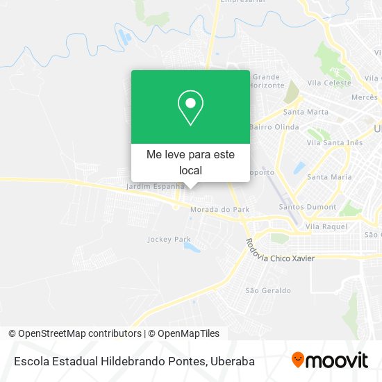 Escola Estadual Hildebrando Pontes mapa
