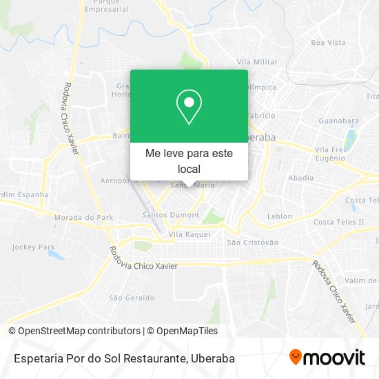 Espetaria Por do Sol Restaurante mapa