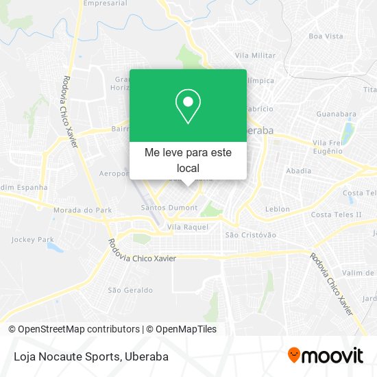 Loja Nocaute Sports mapa