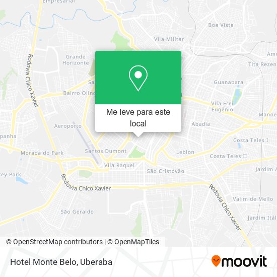 Hotel Monte Belo mapa