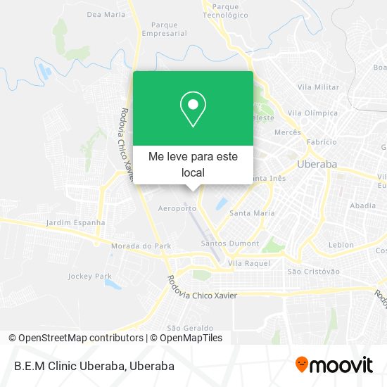 B.E.M Clinic Uberaba mapa