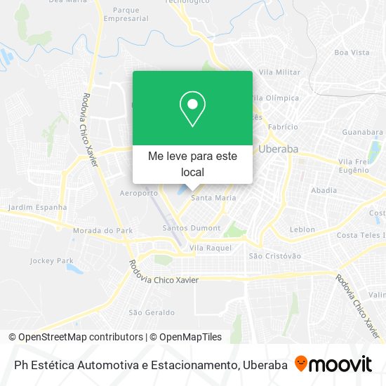 Ph Estética Automotiva e Estacionamento mapa