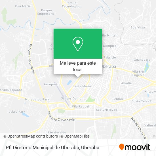 Pfl Diretorio Municipal de Uberaba mapa