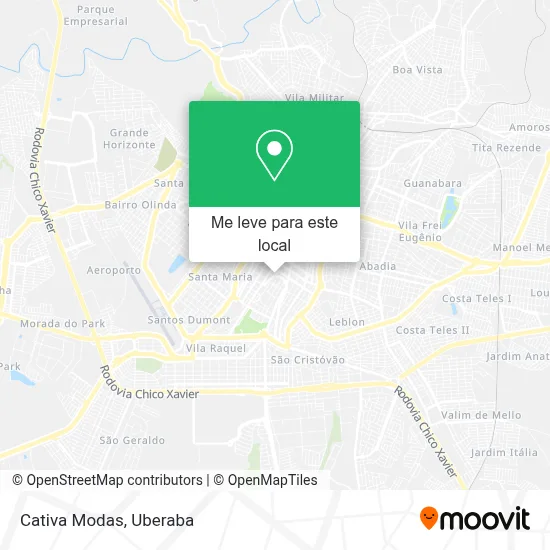 Cativa Modas mapa