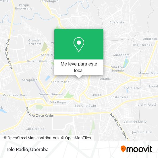 Tele Radio mapa