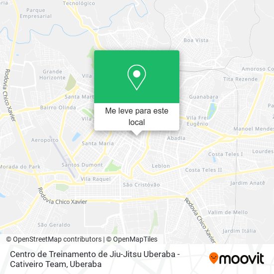 Centro de Treinamento de Jiu-Jitsu Uberaba - Cativeiro Team mapa