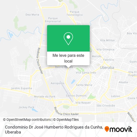 Condomínio Dr José Humberto Rodrigues da Cunha mapa