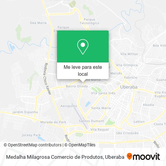 Medalha Milagrosa Comercio de Produtos mapa