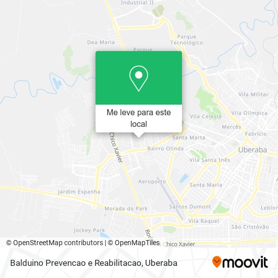 Balduino Prevencao e Reabilitacao mapa