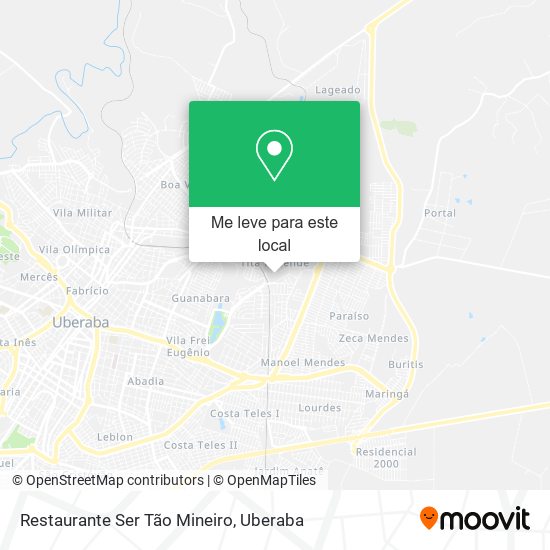 Restaurante Ser Tão Mineiro mapa