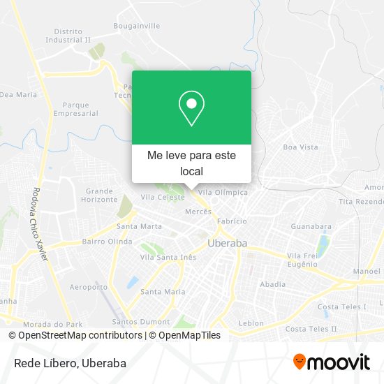 Rede Líbero mapa