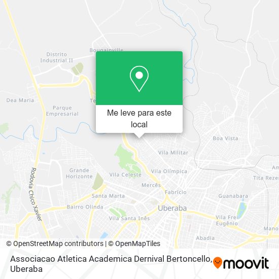 Associacao Atletica Academica Dernival Bertoncello mapa