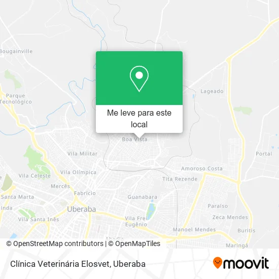 Clínica Veterinária Elosvet mapa
