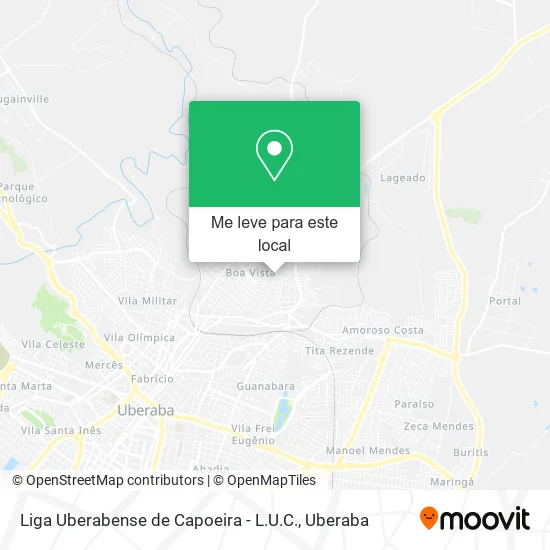 Liga Uberabense de Capoeira - L.U.C. mapa