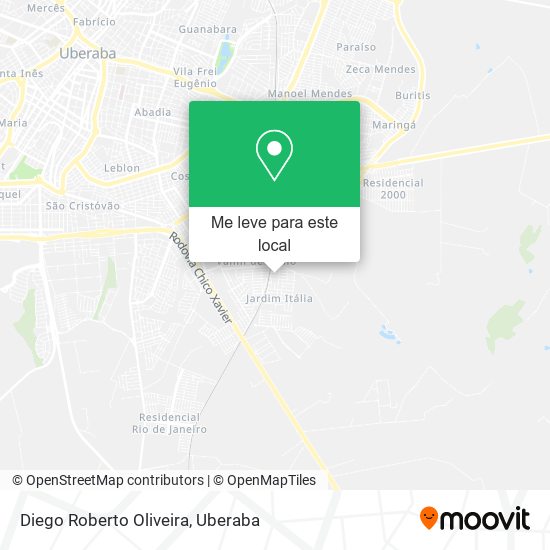 Diego Roberto Oliveira mapa
