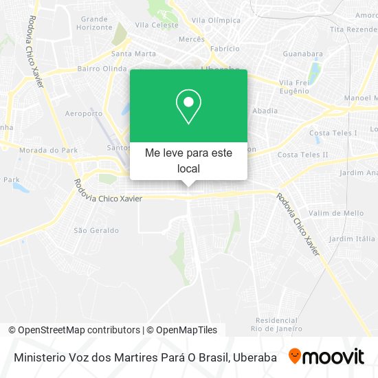 Ministerio Voz dos Martires Pará O Brasil mapa