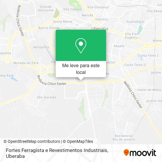 Fortes Ferragista e Revestimentos Industriais mapa