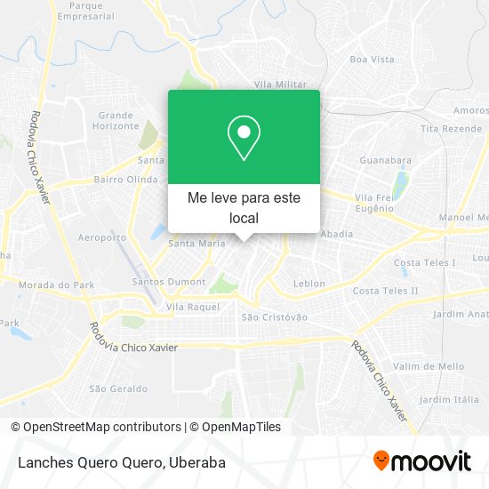 Lanches Quero Quero mapa