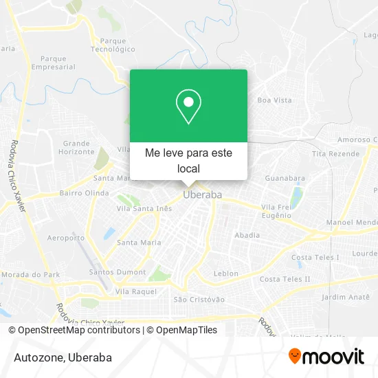 Autozone mapa