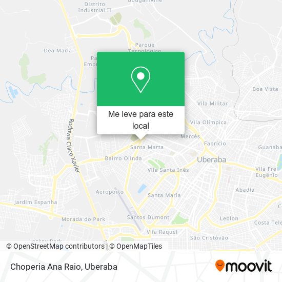 Choperia Ana Raio mapa