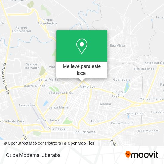 Otica Moderna mapa