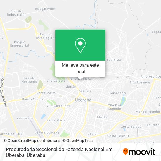 Procuradoria Seccional da Fazenda Nacional Em Uberaba mapa