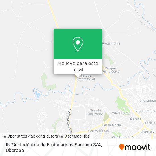 INPA - Indústria de Embalagens Santana S / A mapa