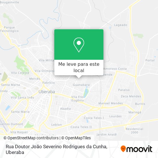 Rua Doutor João Severino Rodrigues da Cunha mapa