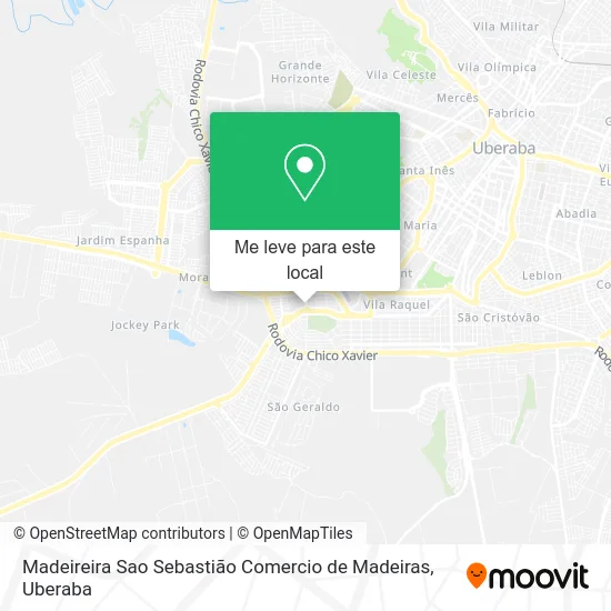 Madeireira Sao Sebastião Comercio de Madeiras mapa