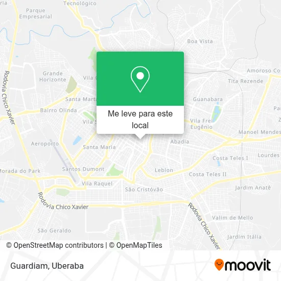 Guardiam mapa