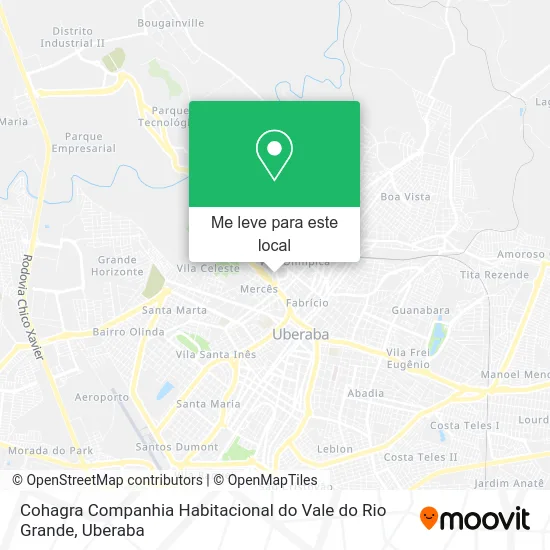 Cohagra Companhia Habitacional do Vale do Rio Grande mapa