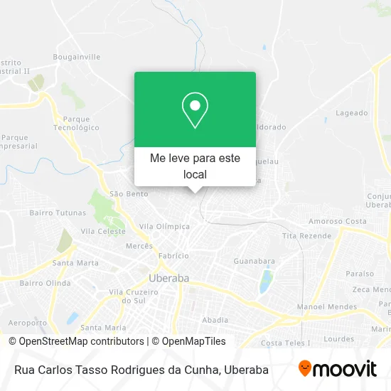Rua Carlos Tasso Rodrigues da Cunha mapa