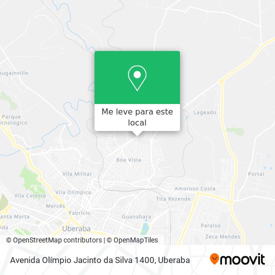 Avenida Olímpio Jacinto da Silva 1400 mapa