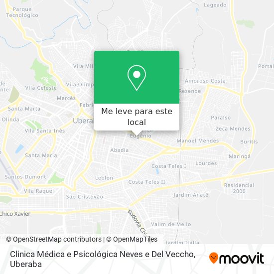 Clinica Médica e Psicológica Neves e Del Veccho mapa