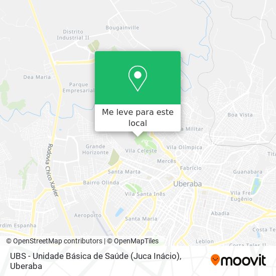 UBS - Unidade Básica de Saúde (Juca Inácio) mapa