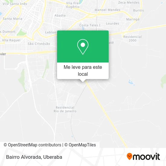 Bairro Alvorada mapa
