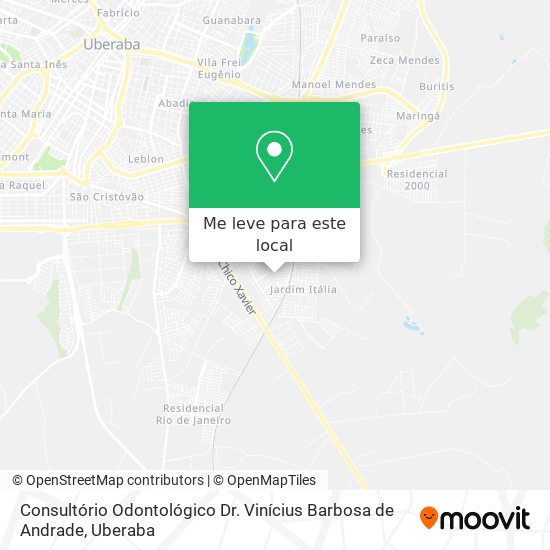 Consultório Odontológico Dr. Vinícius Barbosa de Andrade mapa