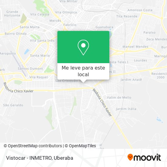 Vistocar - INMETRO mapa