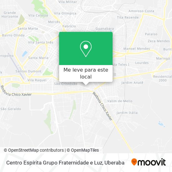 Centro Espírita Grupo Fraternidade e Luz mapa