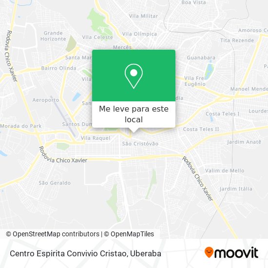 Centro Espirita Convivio Cristao mapa
