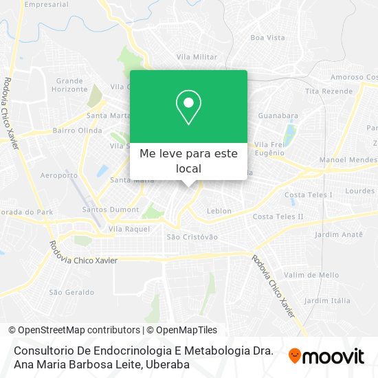 Consultorio De Endocrinologia E Metabologia Dra. Ana Maria Barbosa Leite mapa