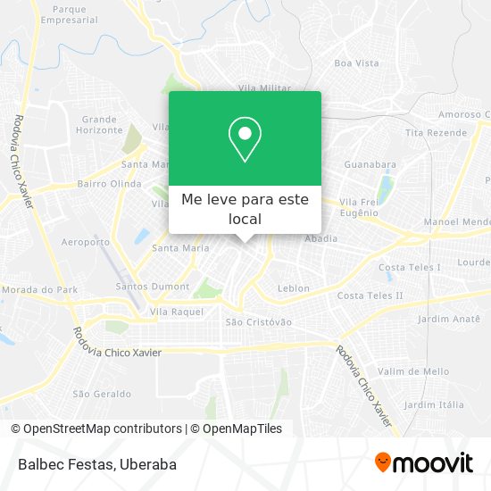Balbec Festas mapa