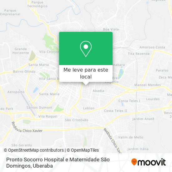 Pronto Socorro Hospital e Maternidade São Domingos mapa