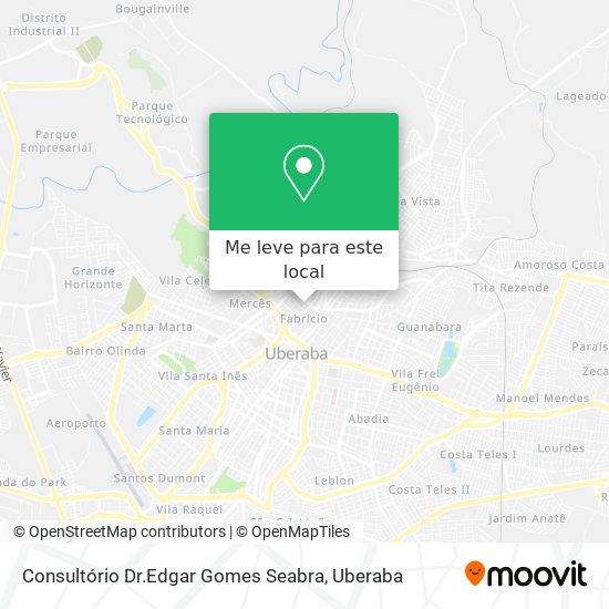 Consultório Dr.Edgar Gomes Seabra mapa