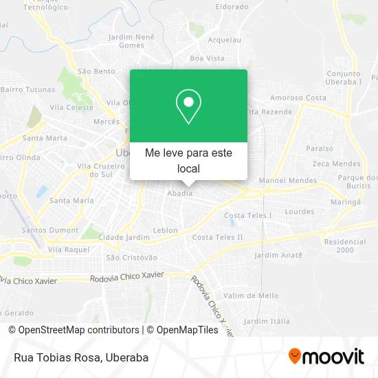 Rua Tobias Rosa mapa