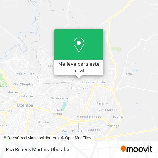 Rua Rubéns Martins mapa