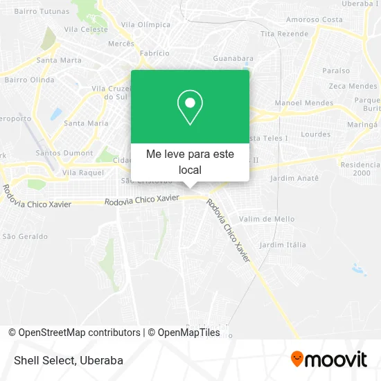 Shell Select mapa